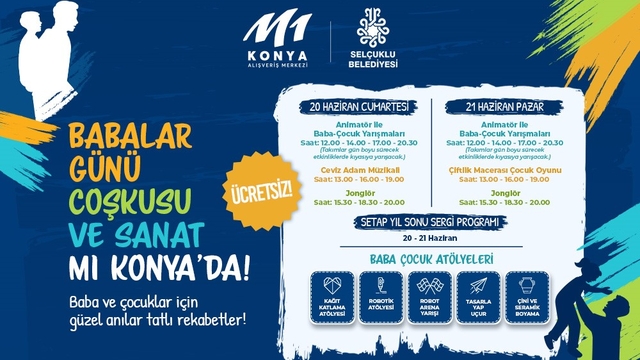 M1 Konya AVM'de Babalar Günü etkinlikleri
