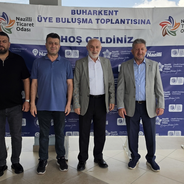 Başkan Arslan, Buharkent'te oda üyeleri ile buluştu