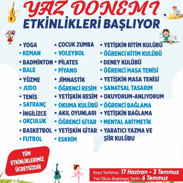 Aydınlı çocuklar yaz tatilinde eğlenirken öğrenecek