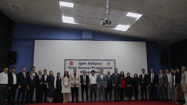 Iğdır'da görev yeri değişen hakim ve savcılar için veda programı