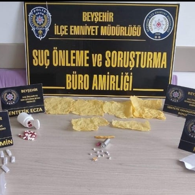 Beyşehir'de uyuşturucu operasyonunda 3 şüpheli yakalandı