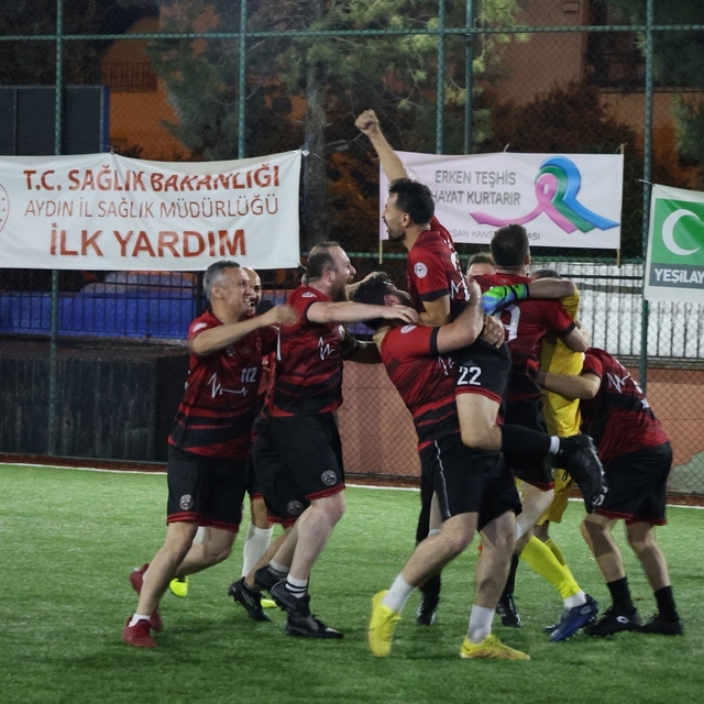 Aydın'da sağlık çalışanlarının futbol heyecanı sona erdi