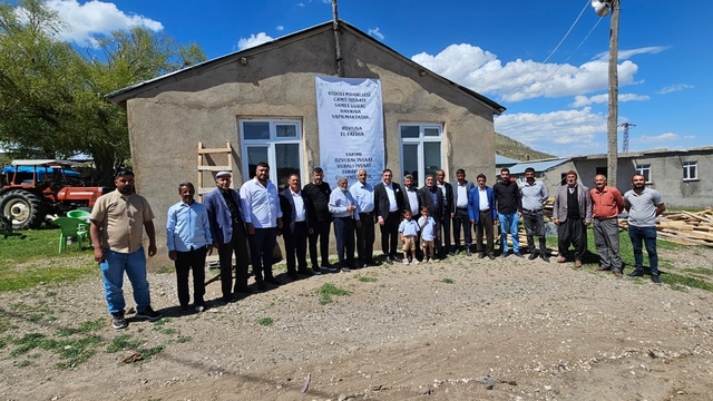 Aydınlar'da taziye evi ve caminin temeli dualarla atıldı