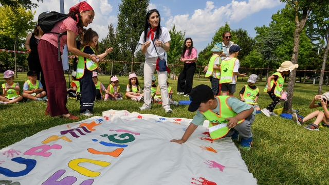 Osmangazi'de minikler yaza merhaba etkinliğinde buluştu