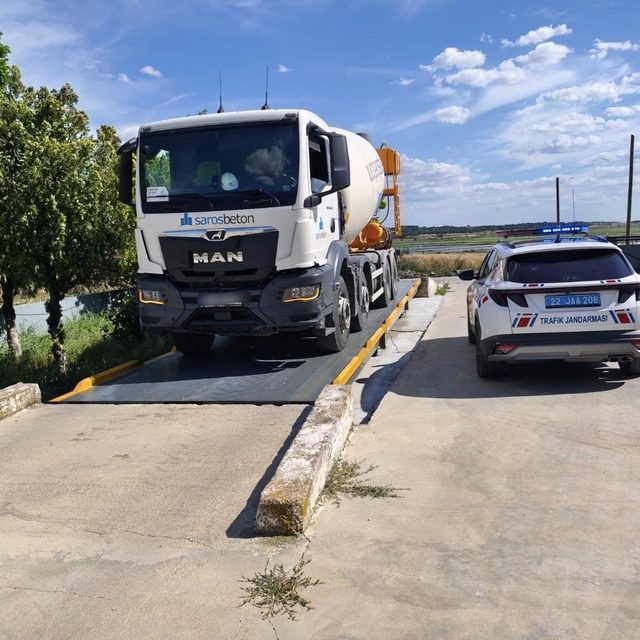 Çimentoyu fazla yükleyince 60 bin TL ceza kesildi