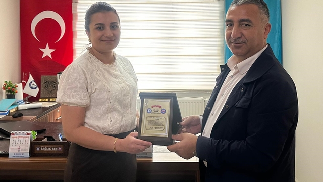 Şırnak'ta görev yapan hemşireye anlamlı veda