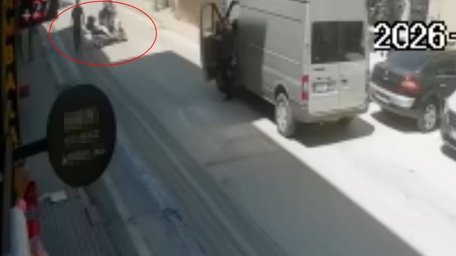Yola dökülen mazotun neden olduğu kazalar kamerada