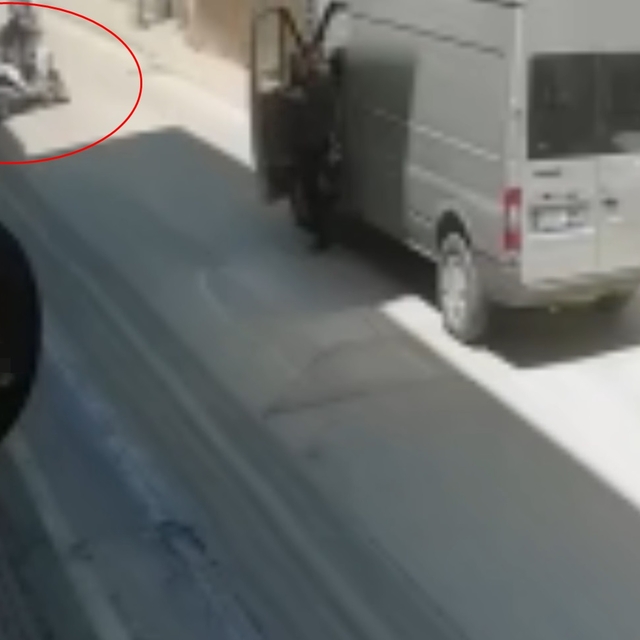 Yola dökülen mazotun neden olduğu kazalar kamerada
