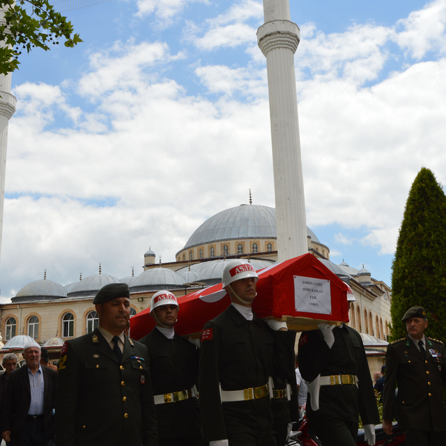 Samsun'da vefat eden Kıbrıs gazisi son yolculuğuna uğurlandı