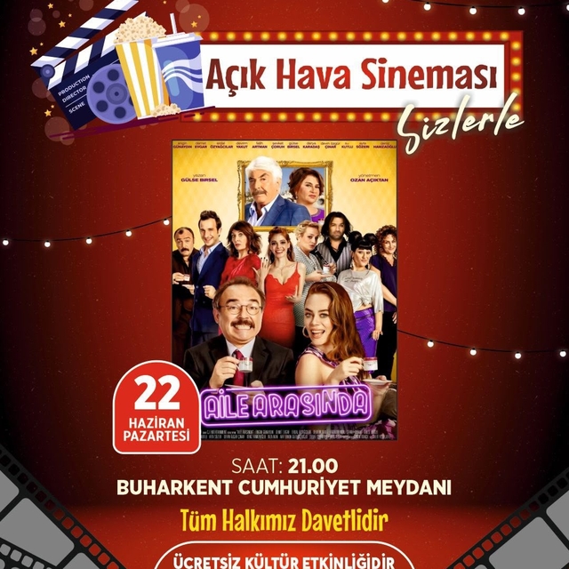 Aydın Büyükşehir Belediyesi vatandaşları açık hava sineması etkinlikleri il...