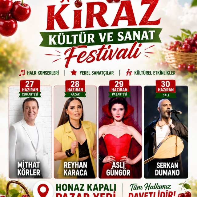 Honaz Kiraz Festivali başlıyor