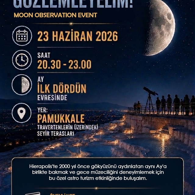 Denizli Bilim Merkezinden gökyüzü tutkunlarına özel etkinlik