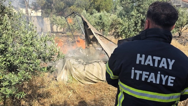 Hassa'da bahçe yangını