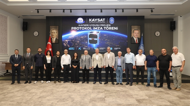Meteoroloji uydusu KAY-SAT için Melikgazi Belediyesi'nde işbirliği protokolü
