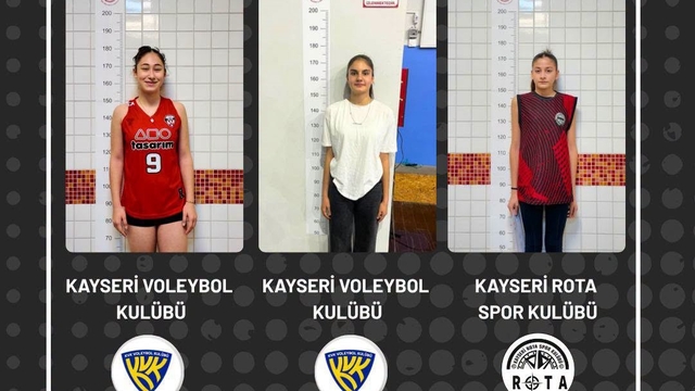 Kayseri'nin genç sultanları milli takım yolunda