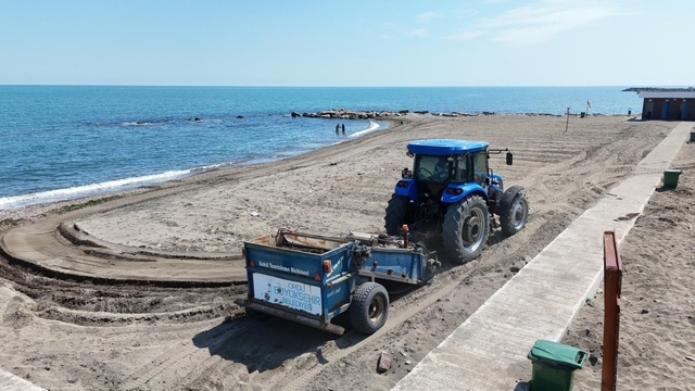 Ordu'da plajlarda temizlik ve bakım çalışmaları