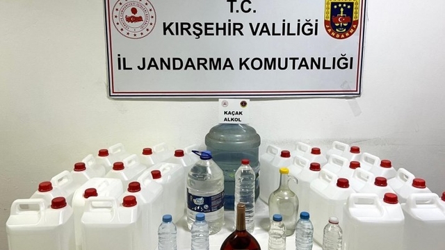 Kırşehir'de kaçak alkol operasyonu: 120 litre ele geçirildi