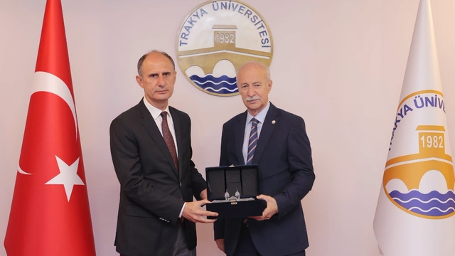Edirne Vali Yardımcısı Sıdkı Zehin'den TÜ'ye veda ziyareti