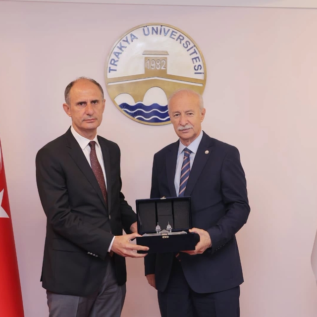 Edirne Vali Yardımcısı Sıdkı Zehin'den TÜ'ye veda ziyareti