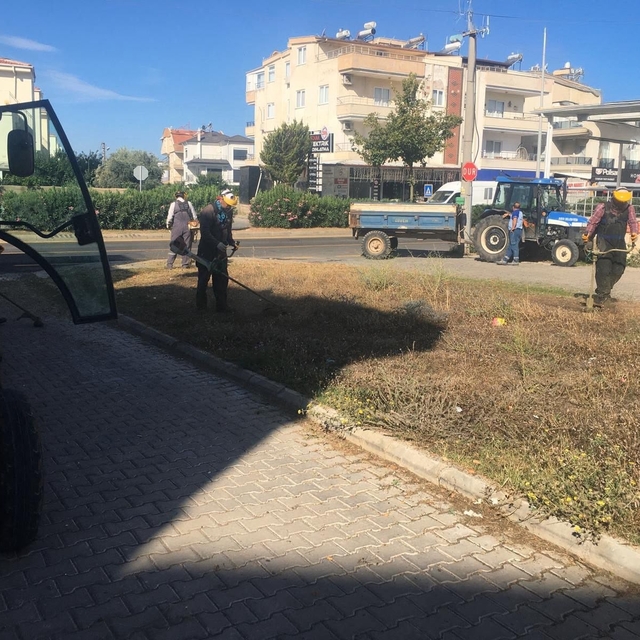 Didim Belediyesi yeşil alanlarda bakım çalışmalarını sürdürüyor