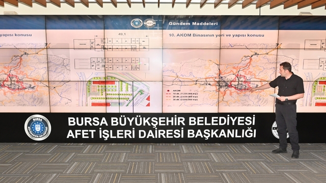 Bursa'nın afet planı AKOM'da masaya yatırıldı