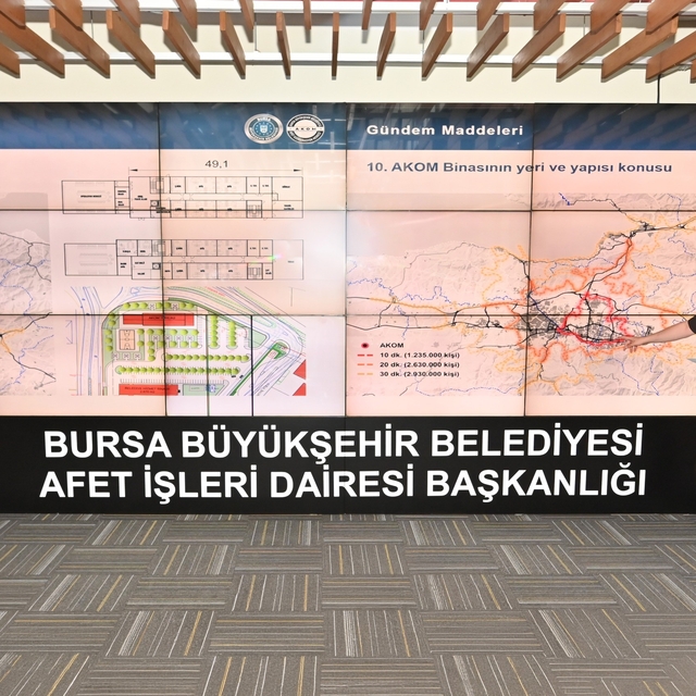 Bursa'nın afet planı AKOM'da masaya yatırıldı