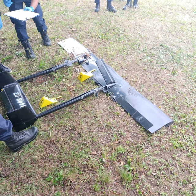 Samsun'da, Ukrayna'ya ait Kamikaze İHA parçası bulundu