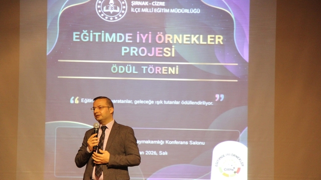 Cizre'de Eğitimde İyi Örnekler Projesi ödül töreni
