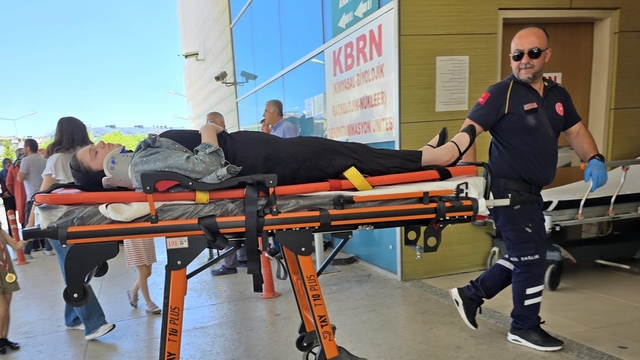 Otomobilin çarptığı abla-kardeş yaralandı