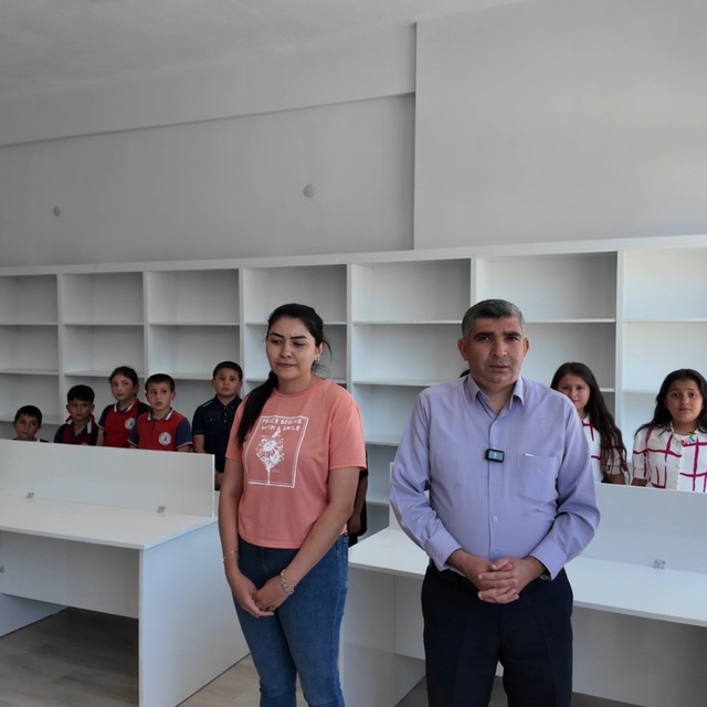 Öğrenci dostu büyükşehir, Akkışla'da İlkokul Kütüphanesi'ni dizayn etti