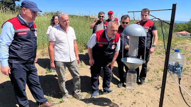 Karabük'te safran üretim alanlarında teknik inceleme yapıldı