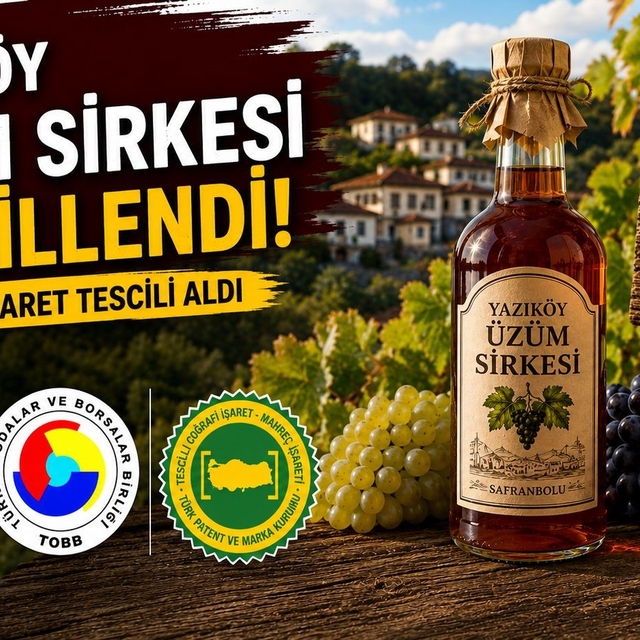 Karabük'ün 10'uncu coğrafi işaretli ürünü "Yazıköy Üzüm Sirkesi" oldu