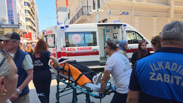 Hamile kadın ATM'de para çekerken baygınlık geçirdi