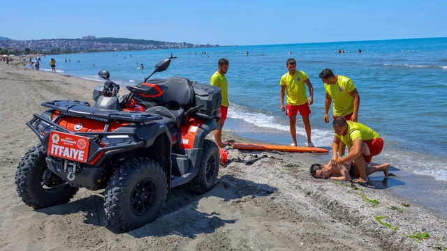 Samsun'da boğulma vakalarına karşı tatbikat