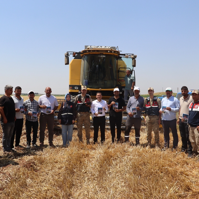 Kilis'te anız yangınlarına karşı dron destekli denetim