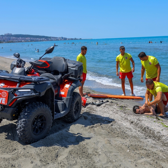 Samsun'da boğulma vakalarına karşı tatbikat
