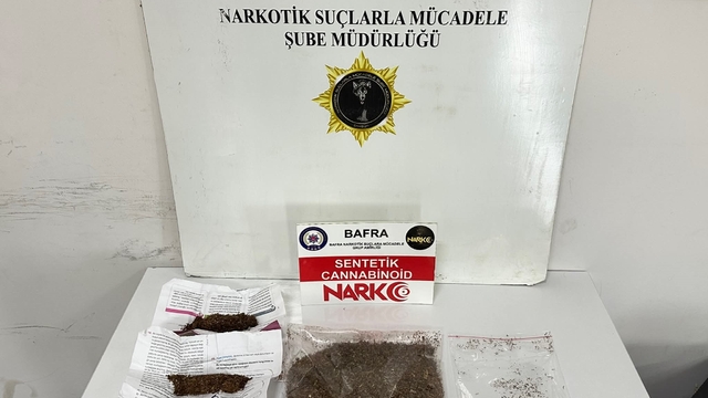 Bafra'da narkotik operasyonu: Uyuşturucu ticareti yaparken yakalandı