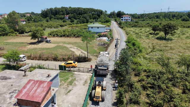 Terme'de yol çalışmalarında 200 milyon TL'yi aşan yatırım