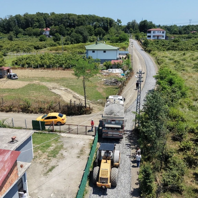 Terme'de yol çalışmalarında 200 milyon TL'yi aşan yatırım