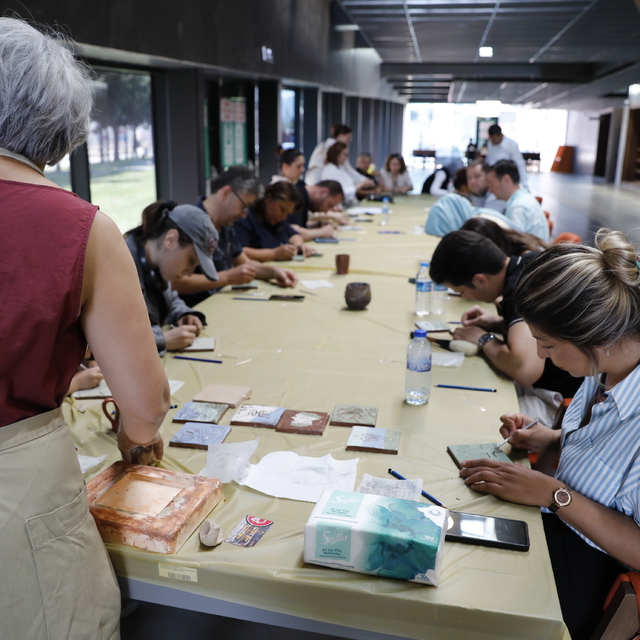 Samsun Müzesi'nde "Kendi Seramik Karonu Tasarla" atölyesi yapıldı