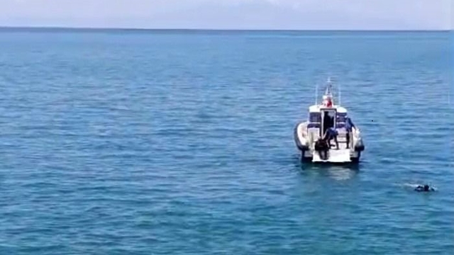 Van Gölü'ne düşen otomobilin sürücüsü yaralı kurtarıldı