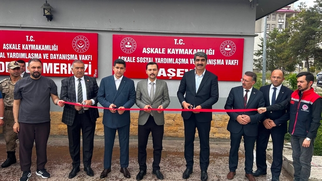Aşkale'de aşevi hizmete açıldı: Günde 70 aileye sıcak yemek ulaştırılacak