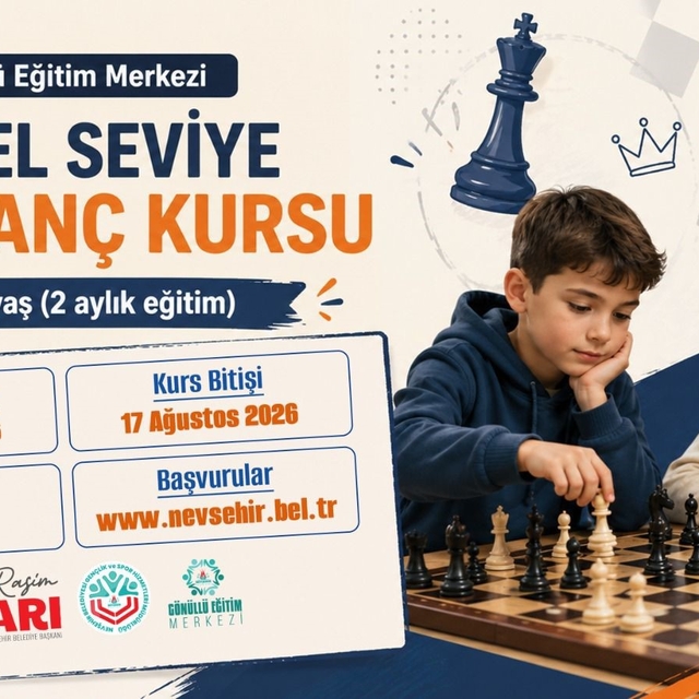Nevşehir Belediyesi'nden çocuklara satranç kursu