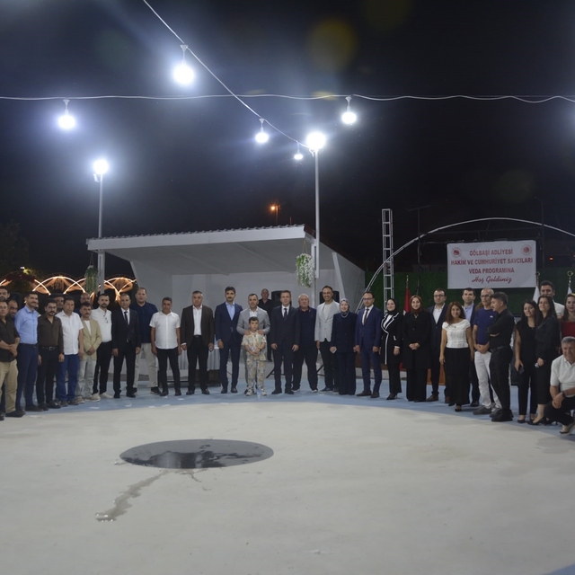 Gölbaşı'nda görevli hakim ve savcılara veda yemeği