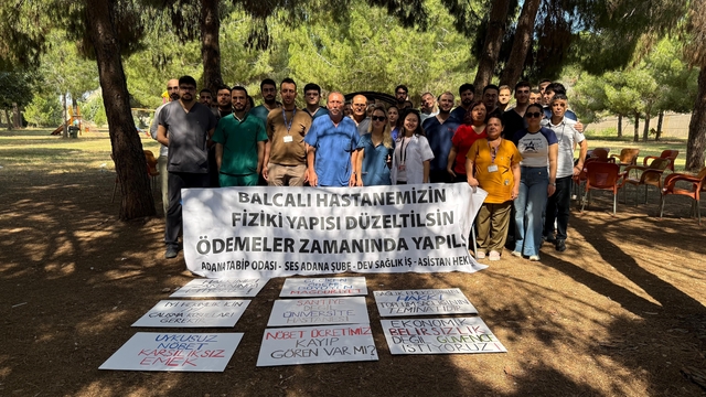 Balcalı Hastanesinde çalışan sağlık çalışanları 3 gün iş bıraktı