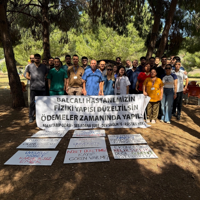 Balcalı Hastanesinde çalışan sağlık çalışanları 3 gün iş bıraktı