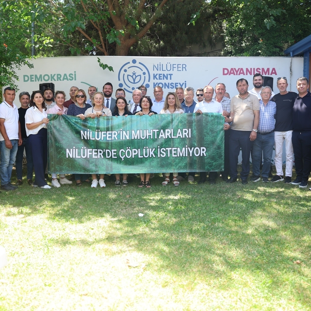 Nilüfer'de katı atık tesisine karşı tek ses: "Çöplük istemiyoruz"