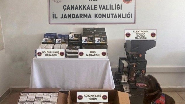 Lapseki'de kaçakçılık operasyonu