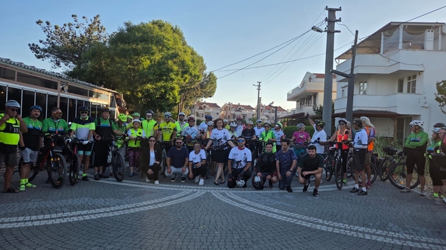 Edremit'te pedallar özel güvenlik görevlileri için döndü