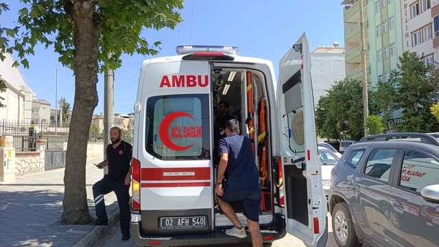 Motosikletin devrildiği kazada sürücü yaralandı